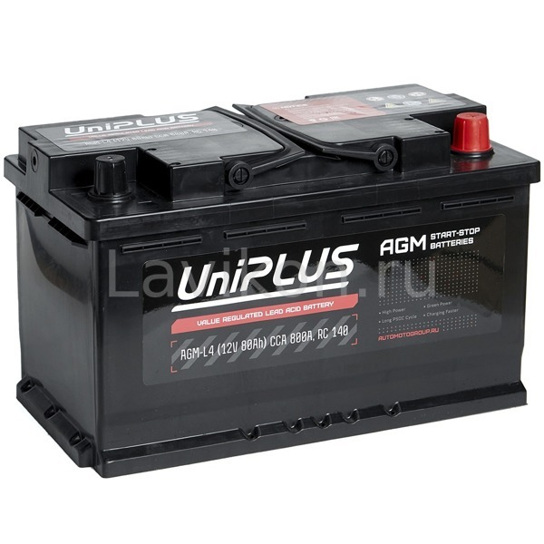 Аккумулятор Leoch UniPLUS AGM-L4 80 R (800 CCA)